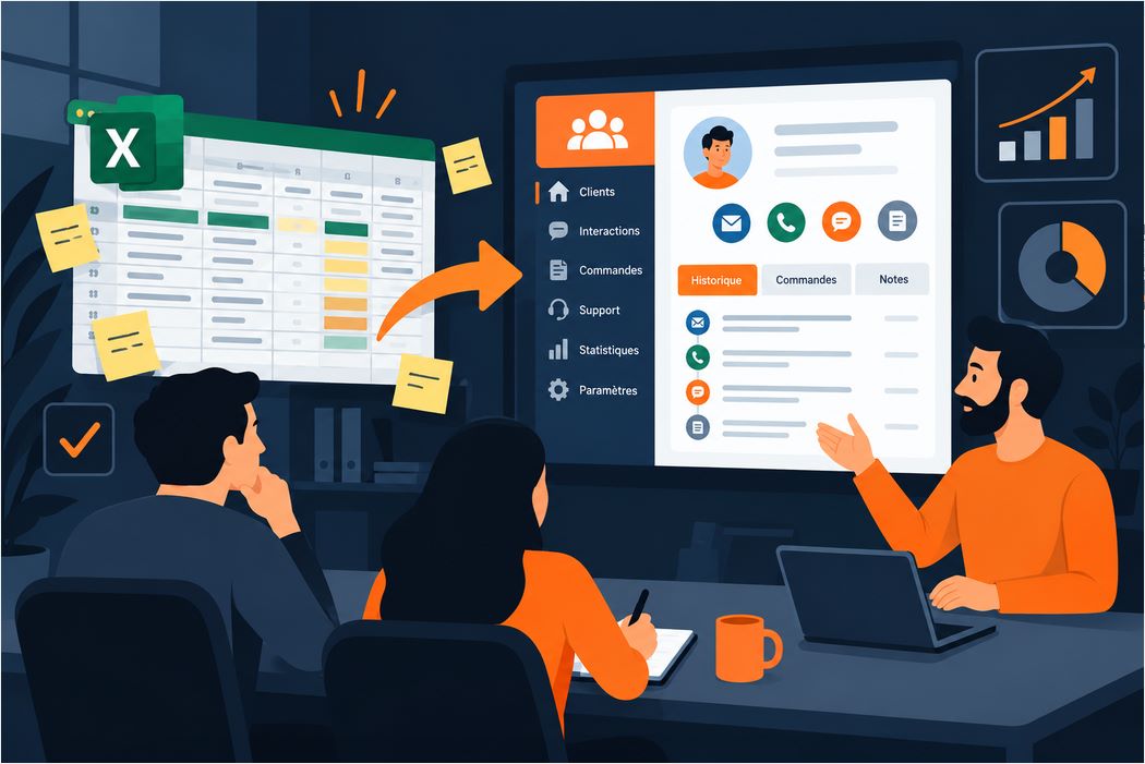 Fichier clients Excel ou logiciel : comment structurer sa base de données clients en PME