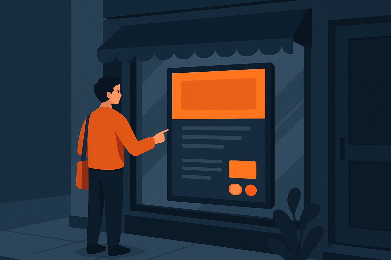 Écran d'affichage dynamique en vitrine : fonctionnement et avantages