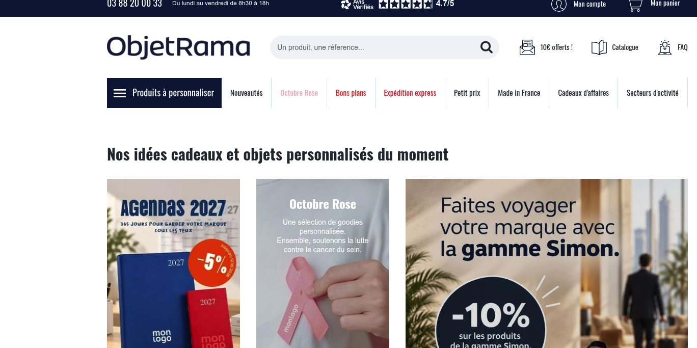 Aperçu ObjetRAMA